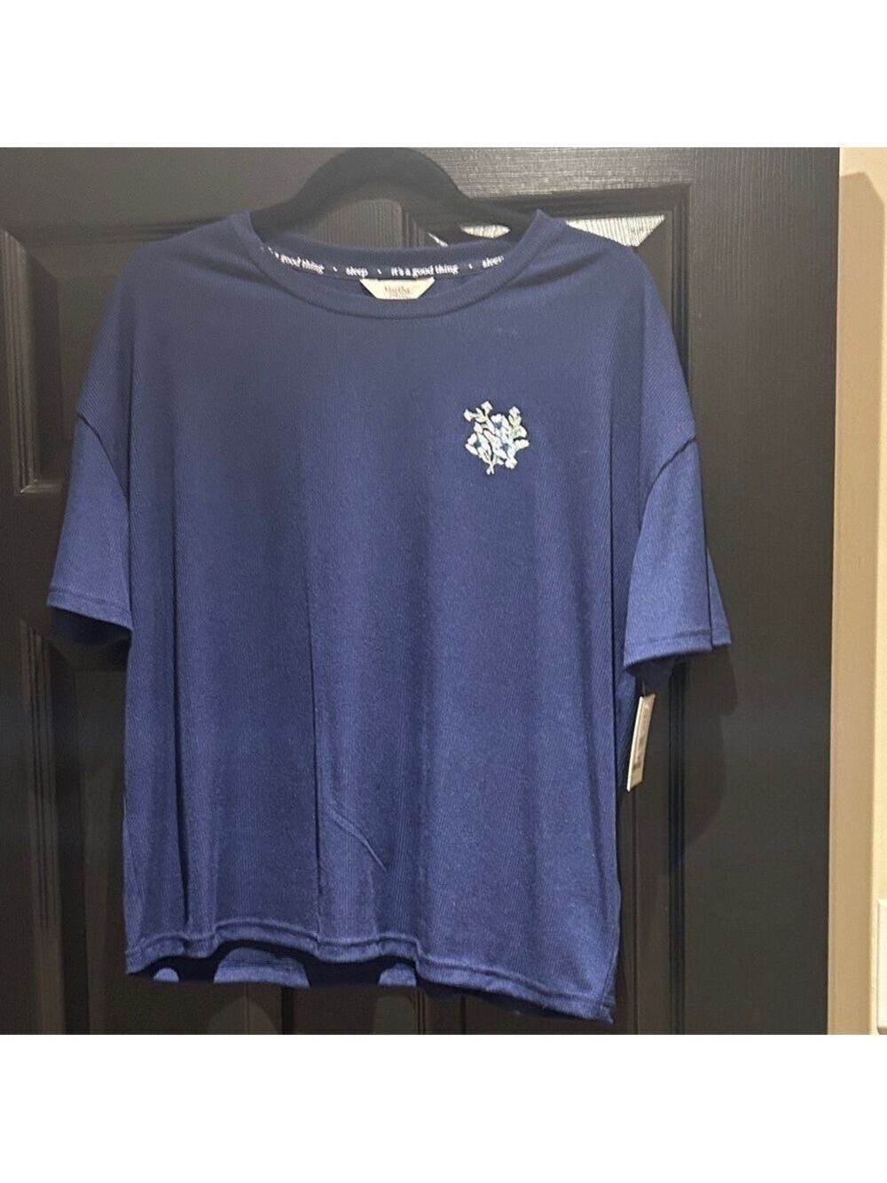 Martha Stewart Navy Sleepwear Set with shorts